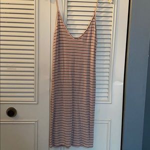 Pink striped dress